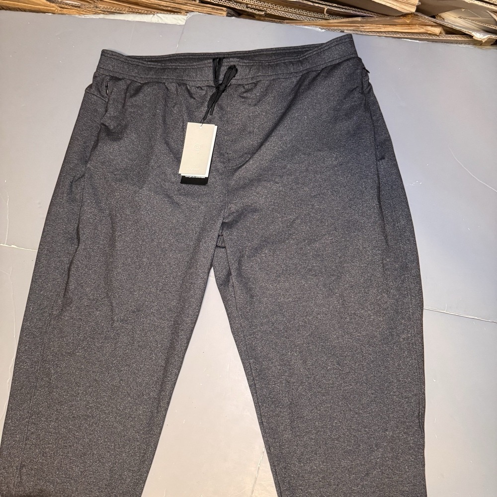 Public Rec All Day Every Day Pants Mens 40 33 Heather Charcoal Drawstring Flaw